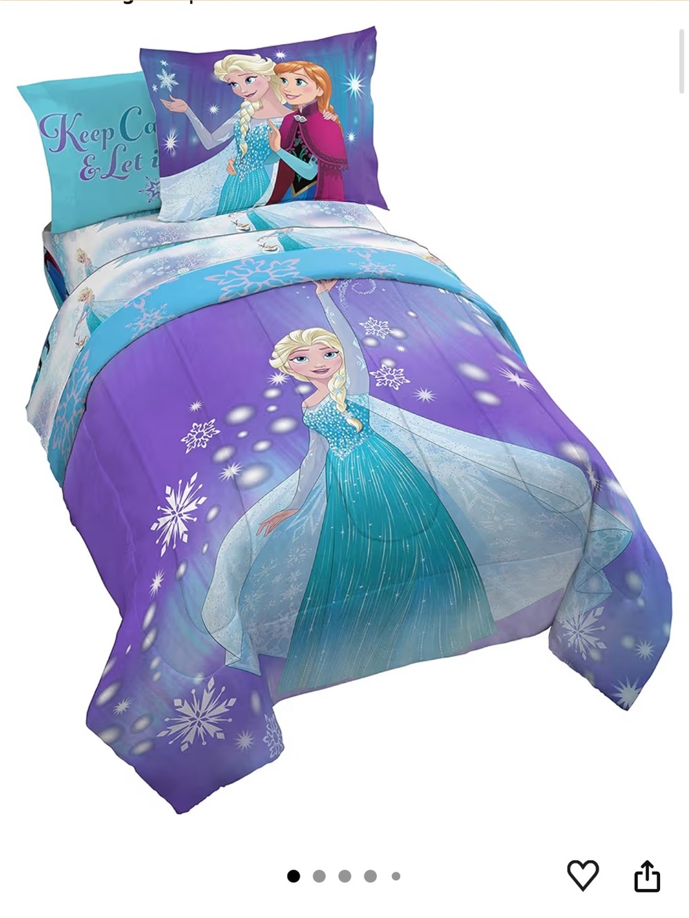 Disney Elsa & Anna Full With Curtains & Decals